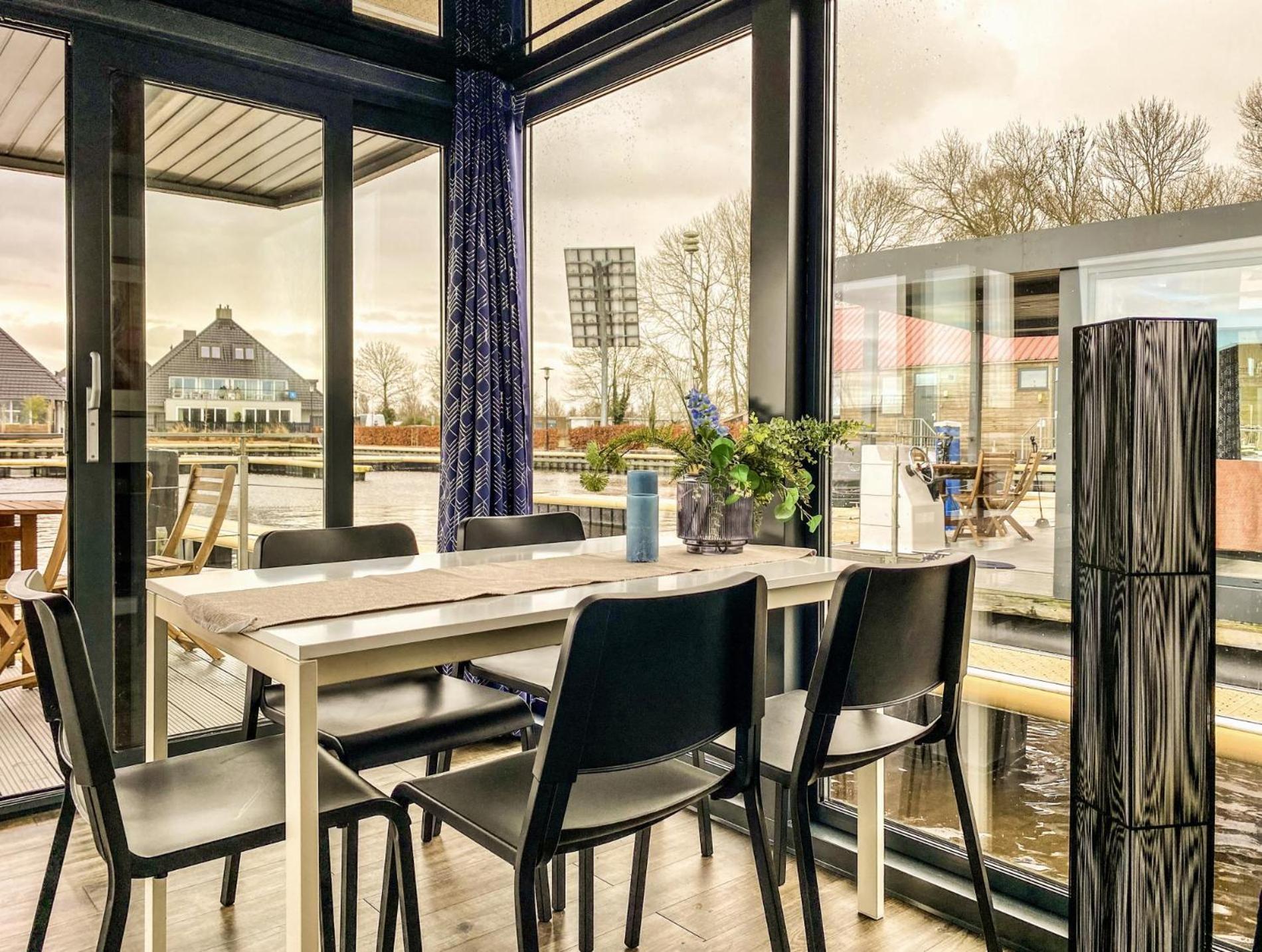 Houseboat Blue Sneekermeer Offingawier Bagian luar foto